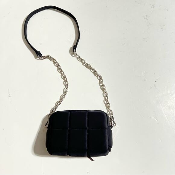 Zara Black Jewel Rhinestone BEADED MINI Quilted CROSSBODY BAG - Picture 15 of 16